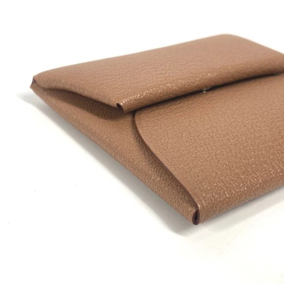 HERMES Bicolor Bastia Verso Wallet Coin Compartment Square coin purse Unused - Picture 6 of 16